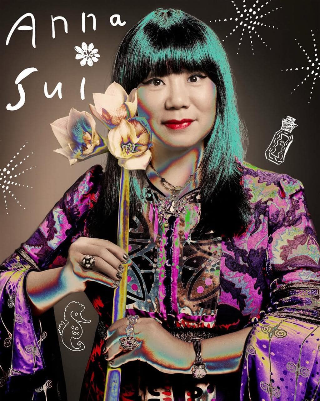 «Anna Sui: A master of color and romantic play, whose work remains the ultimate blueprint for the whimsical aesthetic.»